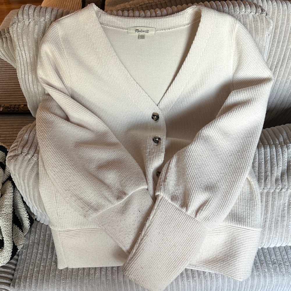 Madewell Flower Button-Up Cardigan